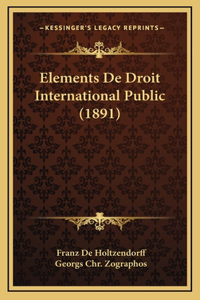 Elements De Droit International Public (1891)