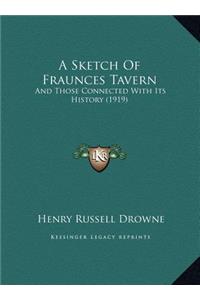 Sketch Of Fraunces Tavern