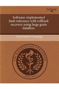 Software-Implemented Fault-Tolerance with Rollback Recovery Using Large Grain Dataflow