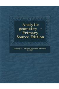 Analytic Geometry
