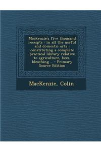 MacKenzie's Five Thousand Receipts