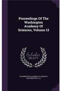 Proceedings of the Washington Academy of Sciences, Volume 13