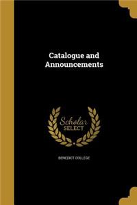 Catalogue and Announcements