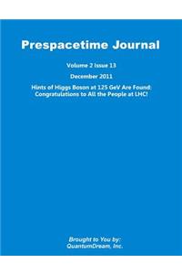 Prespacetime Journal Volume 2 Issue 13