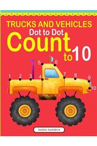 Trucks and Vehicles Dot to Dot