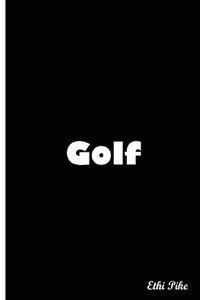 Ethi Pike - Golf Black Notebook / Extended Lines / Soft Matte Cover