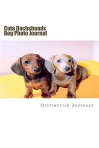 Cute Dachshunds Dog Photo Journal