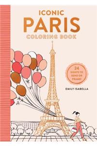 Iconic Paris Coloring Book