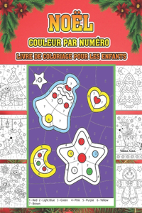 Noël couleur par numéro livre de coloriage pour les enfants