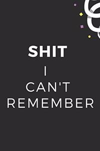 Shit I Can't Remember
