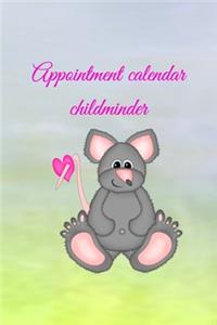 Appointment calendar childminder