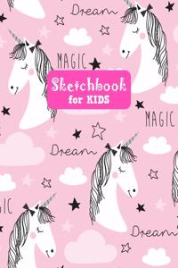 Sketchbook for Kids: Unicorn Unicorn Large Sketch Book for Sketching, Drawing, Creative Doodling Notepad and Activity Book - Birthday and Christmas Gift Ideas for Kids, 