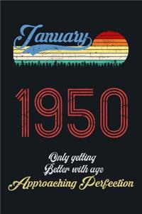 January 1950 Only Getting Better With Age, Approaching Perfection