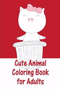 Cute Animal Coloring Book For Adults