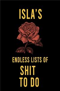 Isla's Endless Lists of Shit to do