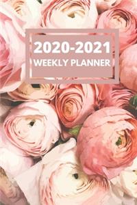 2020-2021 Weekly Planner Book with 2020 and 2021 Monthly Calendar - Agenda 2020-2021 weekly planner