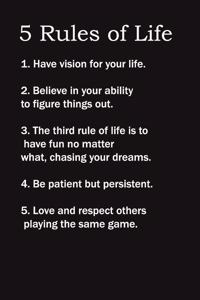 5 Rules of Life ( Happy 48 Birthday )