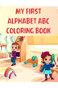 My First Alphabet Abc Coloring Book