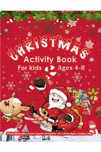 CHRISTMAS Activity Book For Kids Ages 4-8