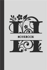 H Notebook letter