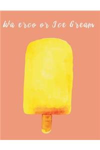 Watercolor ice cream