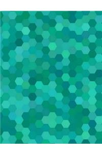 Blue Hex (Small Hexagon Graph Paper)