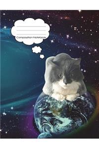 Cat In Space Composition Notebook