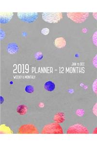 Planner 2019 12 Months