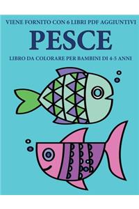 Libro da colorare per bambini di 4-5 anni (Pesce)