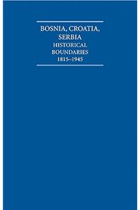 The Historical Boundaries Between Bosnia, Croatia, Serbia 1815-1945 Hardback Document and Boxed Map Set