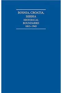 The Historical Boundaries Between Bosnia, Croatia, Serbia 1815-1945 Hardback Document and Boxed Map Set