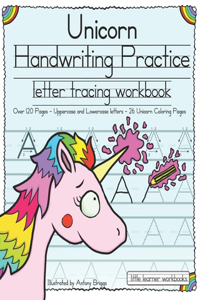 Unicorn Handwriting Practice: Letter Tracing Workbook