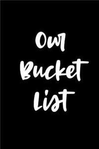 Our Bucket List