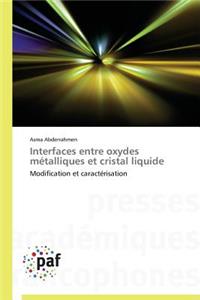 Interfaces Entre Oxydes Métalliques Et Cristal Liquide