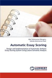 Automatic Essay Scoring