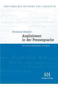 Anglizismen in Der Pressesprache