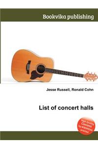 List of Concert Halls