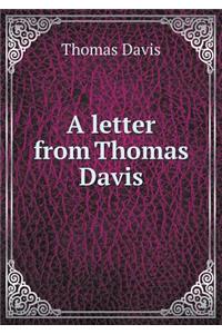 A Letter from Thomas Davis