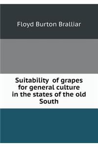 Suitability of Grapes for General Culture in the States of the Old South