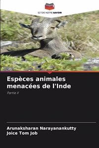 Espèces animales menacées de l'Inde