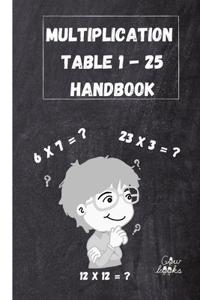 Multiplication Table 1 - 25 handbook