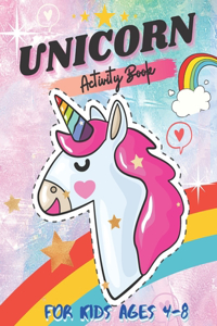 Unicorn Activity Book for Kids Ages 4-8