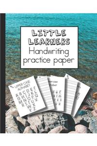 Little learners handwriting practice paper