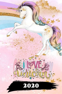 I Love Unicorn - Coloring Book 2020