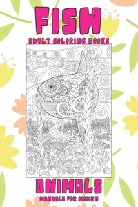 Adult Coloring Books Mandala for Women - Animals - Fish