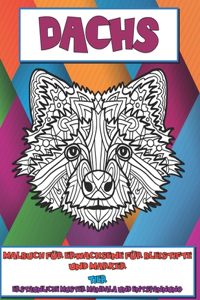 Malbuch für Erwachsene für Bleistifte und Marker - Erstaunliche Muster Mandala und Entspannung - Tier - Dachs