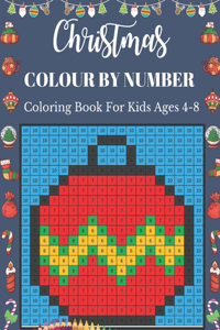 Christmas Colour By Number Coloring Book For Kids Ages 4-8