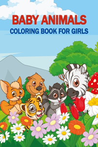 Baby Animals Coloring Book For Girls