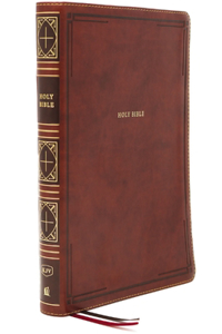 Kjv, Thinline Bible, Giant Print, Leathersoft, Brown, Thumb Indexed, Red Letter Edition, Comfort Print