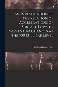 Investigation of the Relation of Accelerations of Surface Lows to Momentum Changes at the 500 Millibar Level
